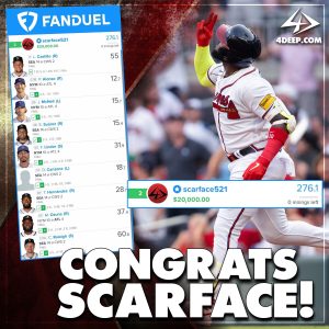 Scarface MLB FanDuel Testimonial Aug 21